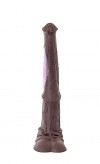 Коричневый фаллоимитатор мустанга - 42 см. фото 2 — pink-kiss