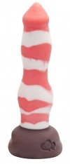 Красно-белый фаллоимитатор "Лис Small" - 21,5 см. фото 1 — pink-kiss