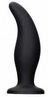 Черная анальная пробка Curve Butt Plug - 11,4 см. фото 2 — pink-kiss