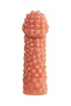 Реалистичная насадка на пенис с бугорками - 16,5 см. фото 3 — pink-kiss
