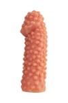 Реалистичная насадка на пенис с бугорками - 16,5 см. фото 4 — pink-kiss