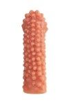 Реалистичная насадка на пенис с бугорками - 16,5 см. фото 5 — pink-kiss