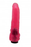 Розовая насадка для страпона с клиторальными лепестками - 18,5 см. фото 3 — pink-kiss