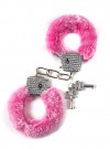 Розовые наручники с кристаллами BONDAGE фото 3 — pink-kiss