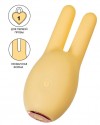 Желтый клиторальный стимулятор с ушками Mr. Bunny фото 1 — pink-kiss