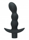 Серый анальный вибромассажёр Naughty - 14,5 см. фото 1 — pink-kiss