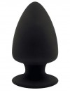 Черная анальная втулка Premium Silicone Plug XS - 8 см. фото 1 — pink-kiss