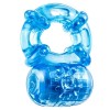 Голубое эрекционное виброкольцо Reusable 5 Function Cock Ring фото 1 — pink-kiss