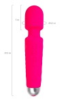 Розовый жезловый вибратор Peony - 20,5 см. фото 3 — pink-kiss