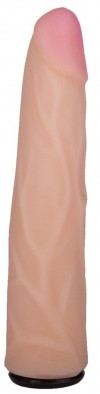 Телесная насадка с венками на Harness с коннектором GREEN LINE - 18 см. фото 1 — pink-kiss