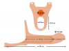 Силиконовый полый страпон на ремнях Silicone Strap-on - 19 см. фото 3 — pink-kiss