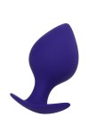 Фиолетовая силиконовая анальная пробка Glob - 10 см. фото 2 — pink-kiss