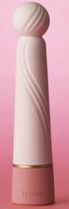 Нежно-розовый вибратор с шаровидной мягкой головкой IROHA Rin+ Sango - 16 см. фото 1 — pink-kiss