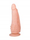Двойной фаллоимитатор с шипами для массажа клитора - 17 см. фото 4 — pink-kiss