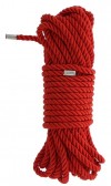 Красная веревка DELUXE BONDAGE ROPE - 10 м. фото 1 — pink-kiss