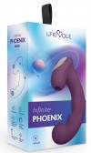 Фиолетовый вибратор Phoenix с вакуумной стимуляцией клитора - 18 см. фото 3 — pink-kiss