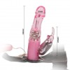 Страпон-ротатор со стимуляцией клитора - 18 см. фото 6 — pink-kiss