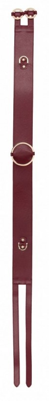 Бордовый ремень Halo Waist Belt - размер L-XL фото 2 — pink-kiss