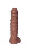 Коричневый фаллоимитатор "Единорог" - 30,5 см. фото 2 — pink-kiss