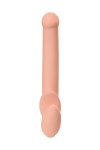 Телесный безремневой страпон Silicone Bendable Strap-On M фото 3 — pink-kiss