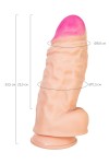 Телесный фаллоимитатор-гигант Giant - 33,5 см. фото 5 — pink-kiss