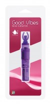 Фиолетовый клиторальный стимулятор-ракета с мишкой GOOD VIBES BEAR VIBRATOR фото 2 — pink-kiss
