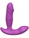 Фиолетовый вибратор Jack с клиторальной стимуляцией - 15 см. фото 4 — pink-kiss