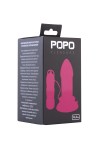 Розовая вибровтулка на присоске POPO Pleasure - 14 см. фото 1 — pink-kiss
