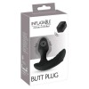 Черный вибростимулятор простаты Butt Plug с функцией расширения - 10,7 см. фото 2 — pink-kiss