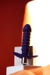 Фиолетовый анальный вибратор Condal - 14 см. фото 10 — pink-kiss