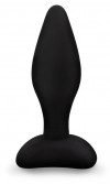 Черная анальная втулка - 9,5 см. фото 1 — pink-kiss