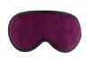 Фиолетовая сплошная маска на резиночке с черной окантовкой фото 1 — pink-kiss