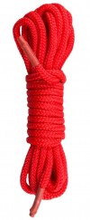 Красная веревка для связывания Nylon Rope - 5 м. фото 1 — pink-kiss