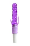 Фиолетовый вибратор с дополнительными отростками - 21 см. фото 1 — pink-kiss