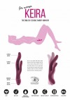 Розовый вибратор Keira с клиторальным отростком - 21,3 см. фото 4 — pink-kiss