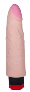 Телесный вибратор ART-Style №2 со встроенным пультом - 19 см. фото 1 — pink-kiss