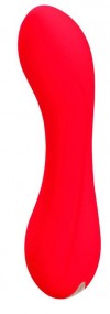 Красный мини-вибратор Skadi - 11,7 см. фото 1 — pink-kiss