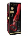 Красный двухсторонний вибростимулятор Ultimate Pleasure 24K Gold Luxury Edition - 25 см. фото 2 — pink-kiss