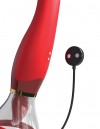 Красный двухсторонний вибростимулятор Ultimate Pleasure 24K Gold Luxury Edition - 25 см. фото 10 — pink-kiss