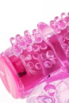Розовое эрекционное виброкольцо из эластичного геля фото 5 — pink-kiss