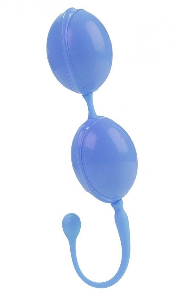 Голубые вагинальные шарики LAmour Premium Weighted Pleasure System фото 1 — pink-kiss
