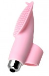 Нежно-розовая вибронасадка на палец JOS TWITY - 10,2 см. фото 1 — pink-kiss