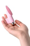 Нежно-розовая вибронасадка на палец JOS TWITY - 10,2 см. фото 8 — pink-kiss
