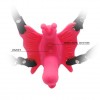 Стимулятор клитора "бабочка" на ремешках с вибрацией фото 6 — pink-kiss