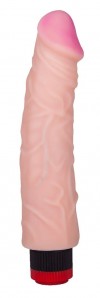 Рельефный вибромассажёр ART-Style №3 - 22,5 см. фото 1 — pink-kiss