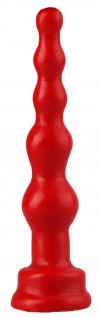 Красный анальный стимулятор-ёлочка - 14,5 см. фото 1 — pink-kiss
