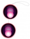 Розовые двойные вагинальные шарики с петелькой фото 4 — pink-kiss