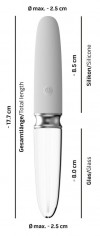 Двусторонний вибратор Straight LED - 17,7 см. фото 4 — pink-kiss