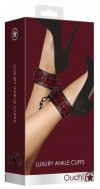 Красно-черные поножи Luxury Ankle Cuffs фото 2 — pink-kiss