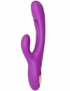 Фиолетовый ударный вибратор-кролик G-Hit - 24 см. фото 3 — pink-kiss